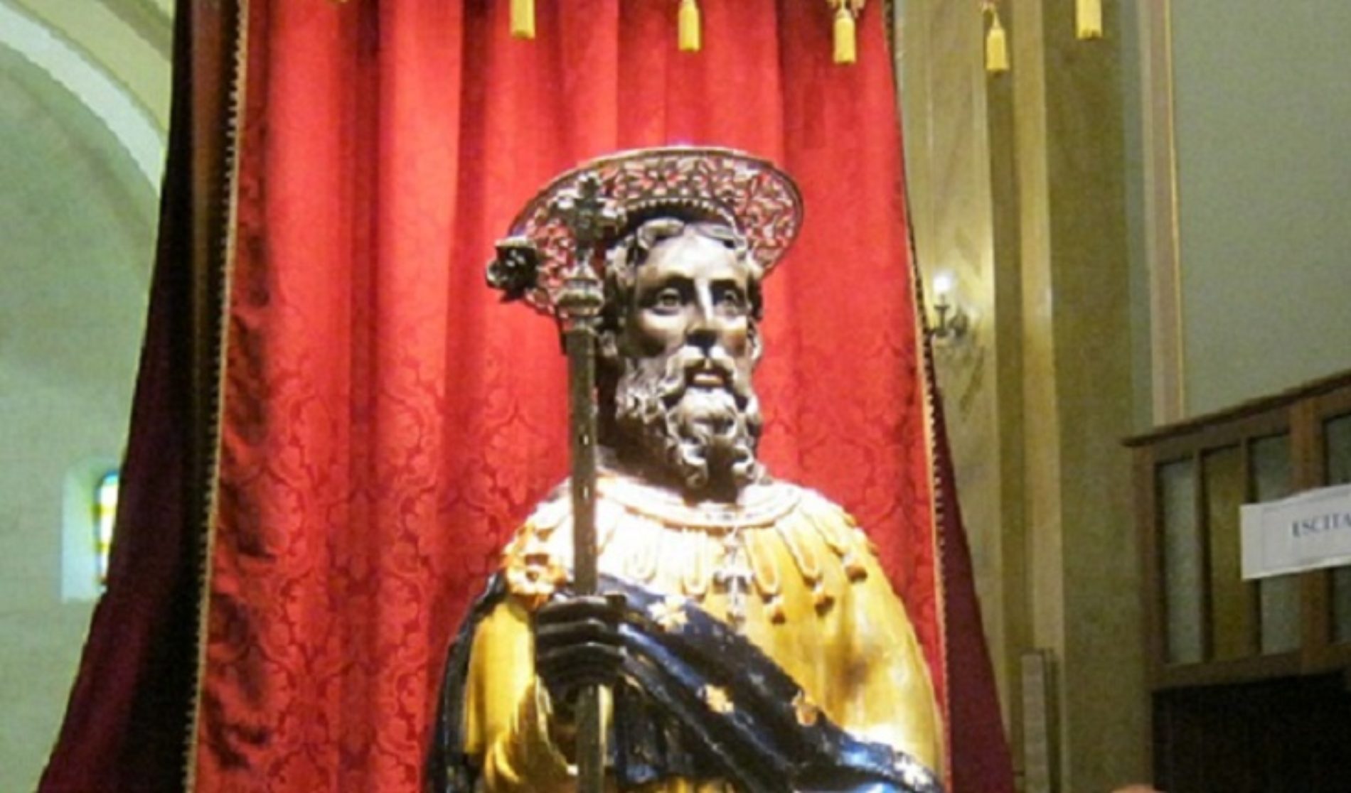 Reposizione della statua di san Filippo Apostolo