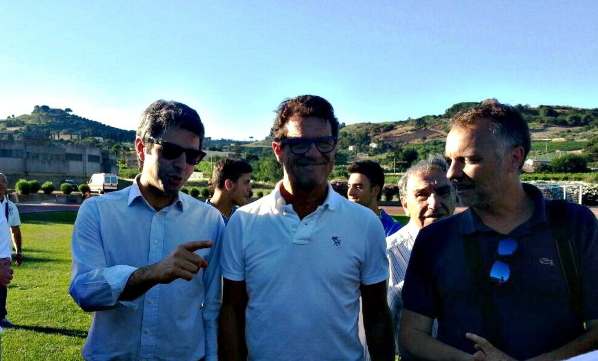 SALEMI. Il Ct della Russia, Fabio Capello in Sicilia a Salemi ospite per il torno di calcio giovanile “Memorial Matteo Olivato”.