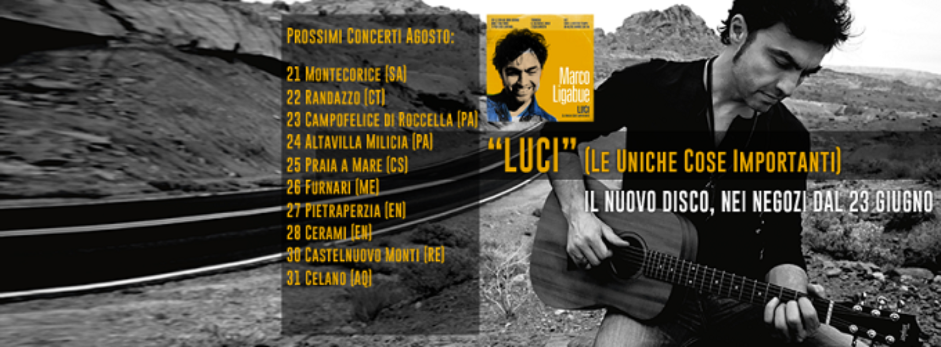 MARCO LIGABUE in concerto live a Pietraperzia