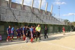 l'incontro di domenica Barrese - Sporting Nissa con gli spalti vuoti