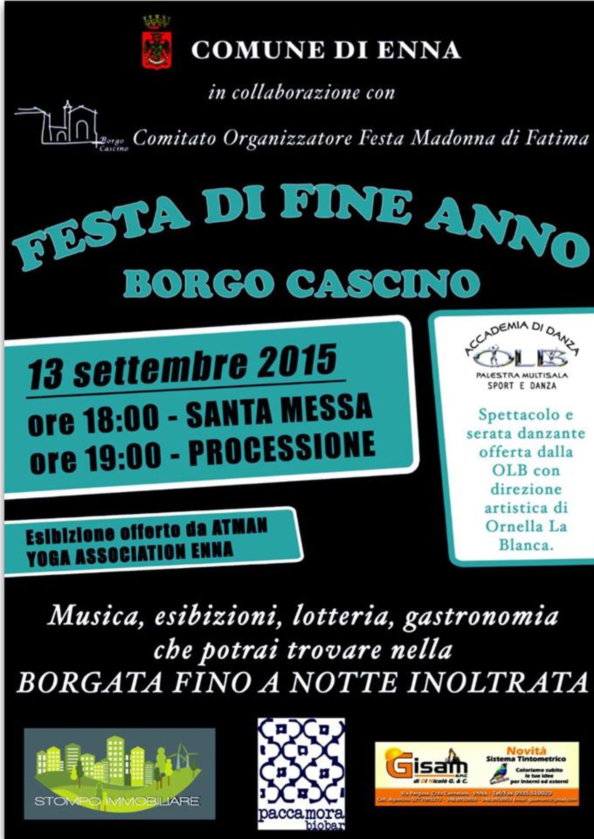 FESTA DI FINE ESTATE BORGO CASCINO- Processione Madonna di Fatima del Borgo Cascino