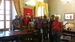 i lavoratori forestali con il sindaco Lupo