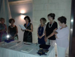 la cerimonia del sodalizio tra i due club con la presidente maltese, Mary Rose Bonello e la presidente ennese Angela Carolina Rocca.