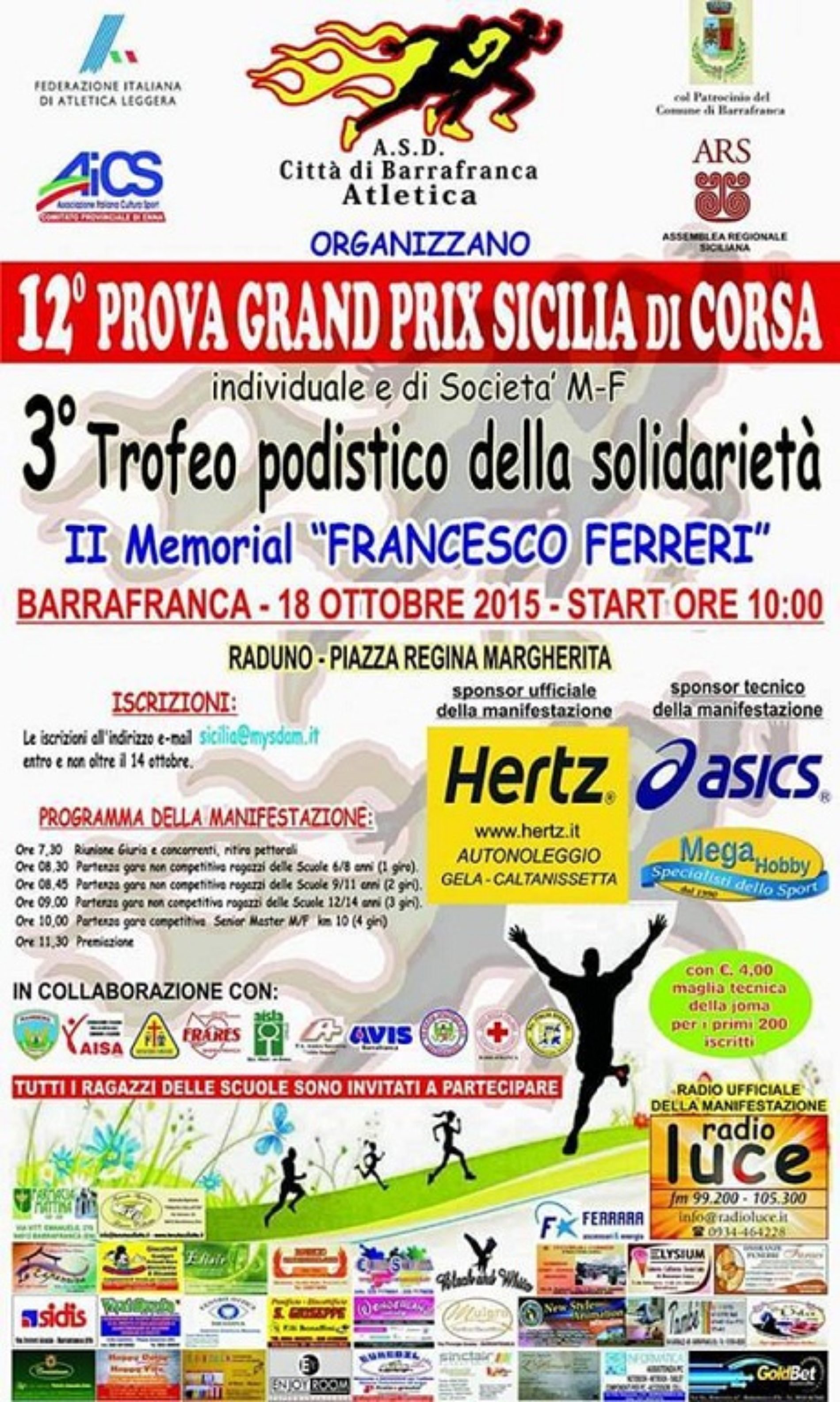 3° Trofeo podistico della solidarietà II Memorial “FRANCESCO FERRERI”