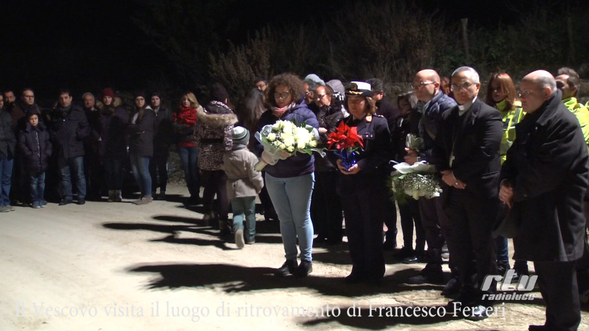 VIDEO:Il vescovo visita il luogo di ritrovamento di Francesco Ferreri