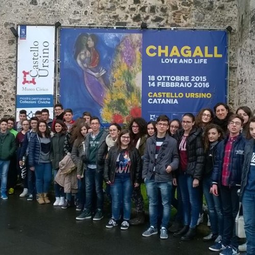 Le classi terze della scuola “Don Milani” in visita al Museo Chagall di Catania