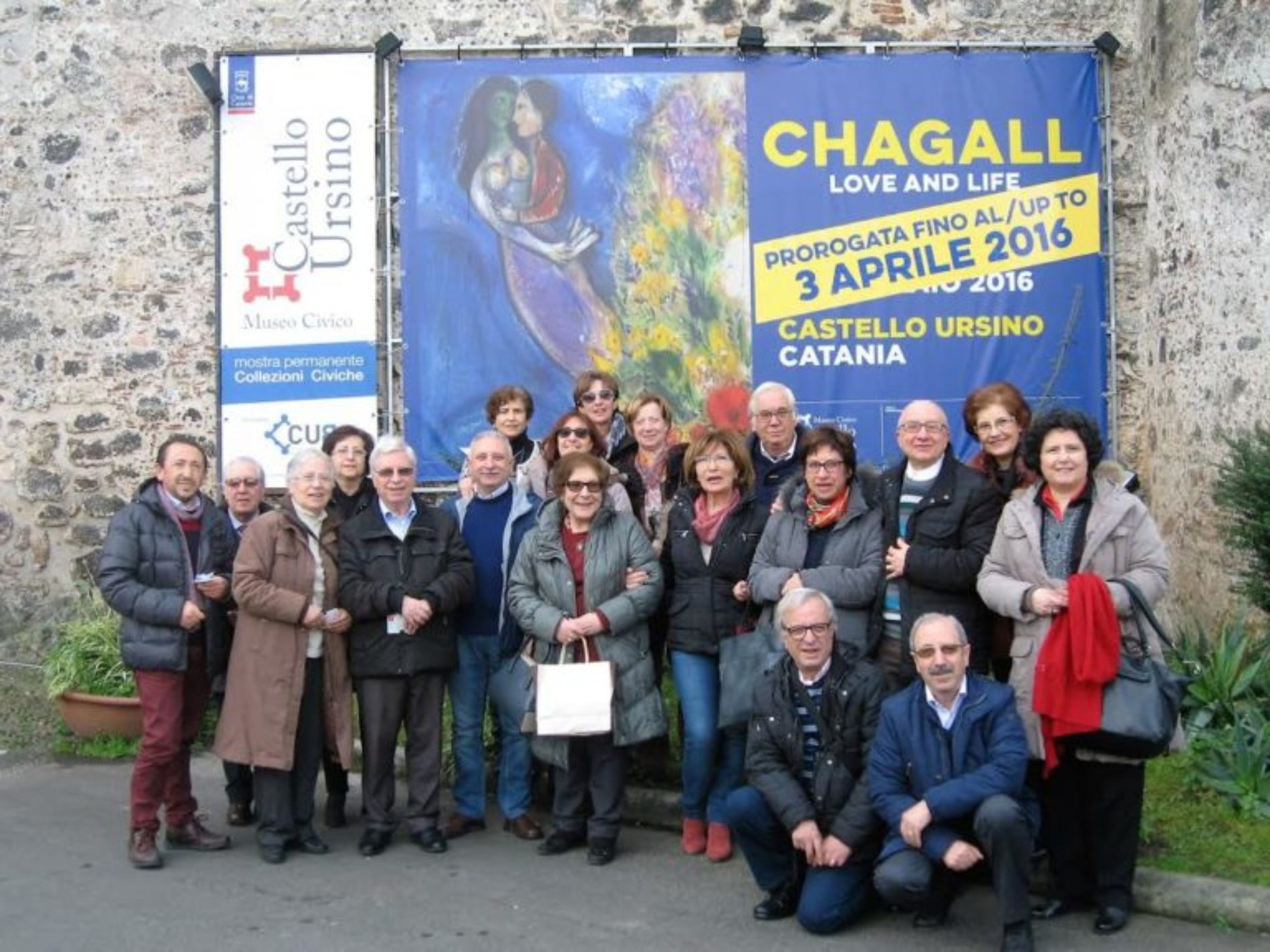 I membri del Salotto artistico-letterario “Civico 49″visitano la mostra “Chagall love and life”.