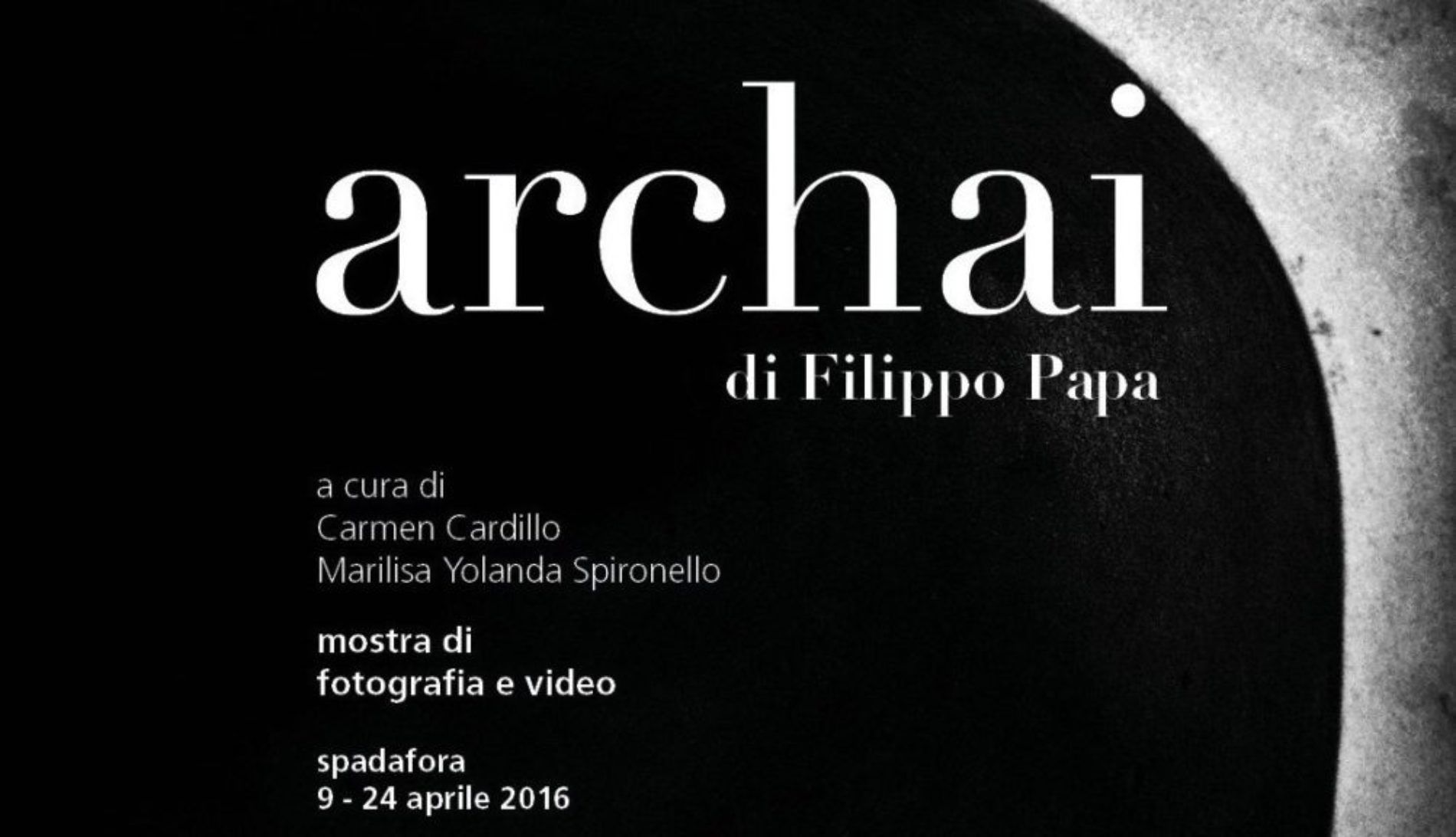 “Archai”, la nuova mostra di fotografia e video dell’artista Filippo Papa dal 9 al 24 aprile al Castello di Spadafora