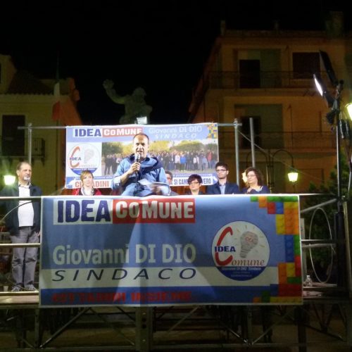 “Idea Comune” con il candidato a sindaco Giovanni Di Dio posticipa il comizio