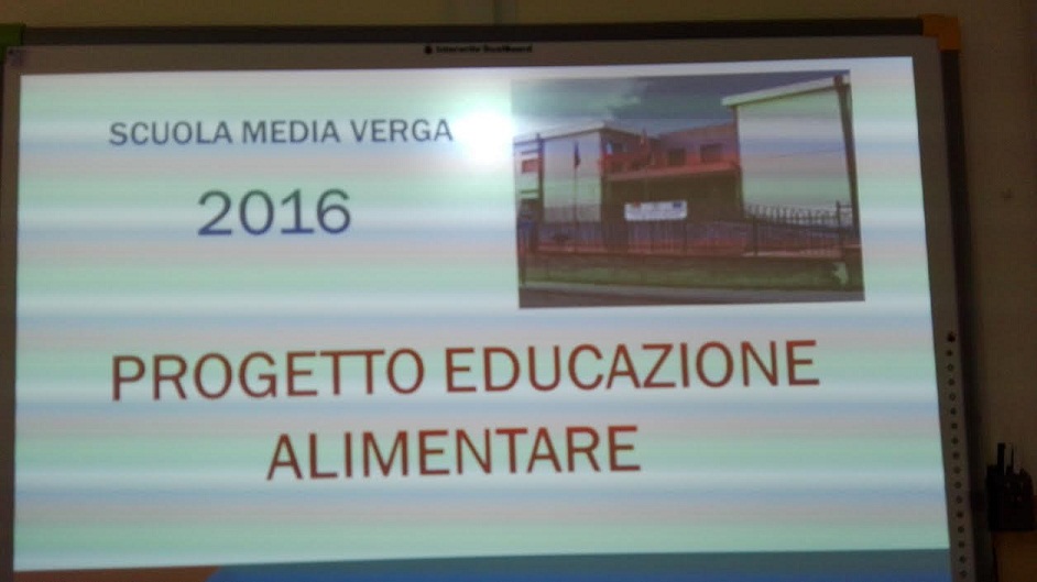 Progetto educazione alimentare scuola Verga