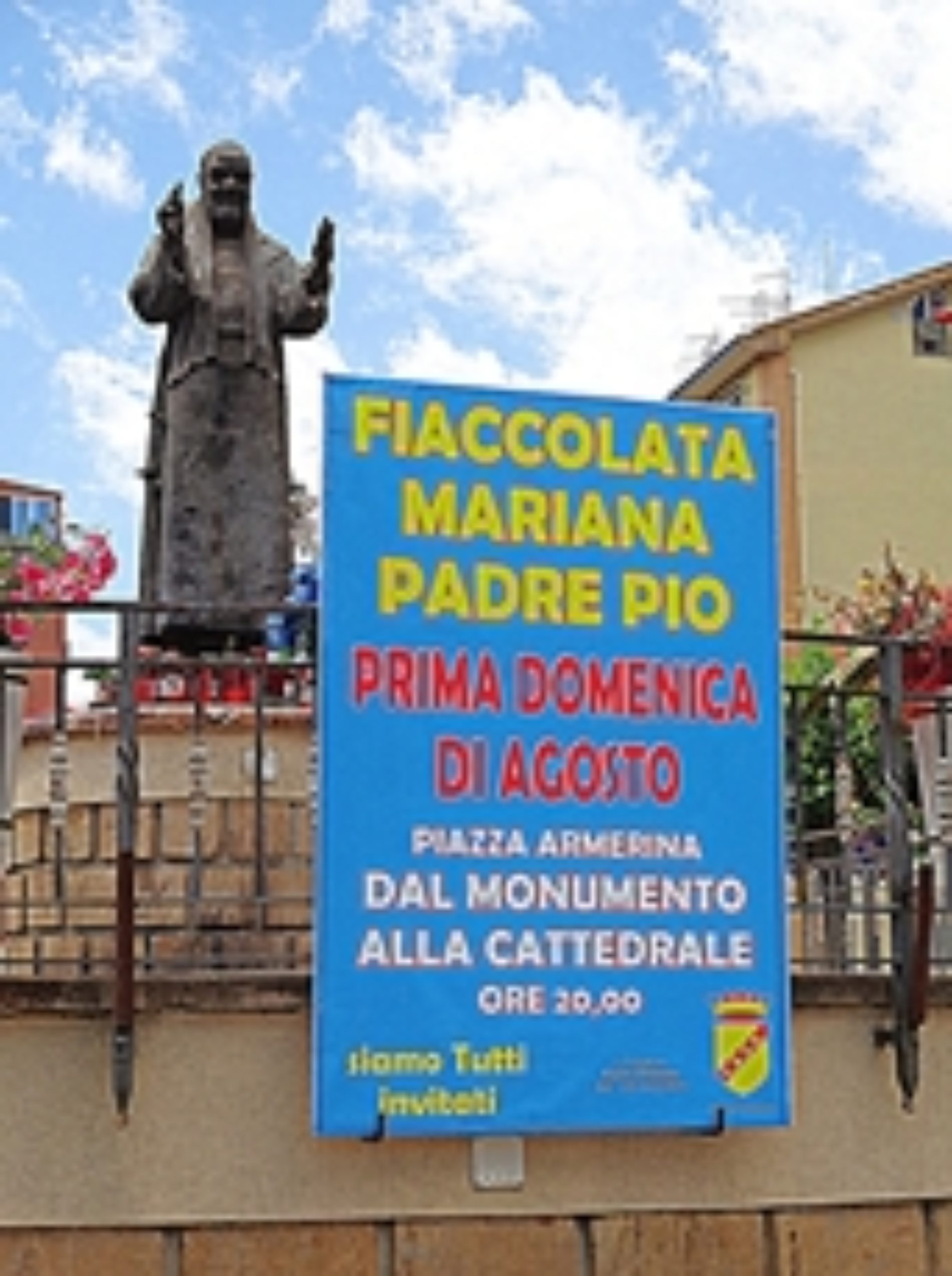 Fiaccolata Mariana di Padre Pio nella città dei mosaici per la prima domenica di agosto