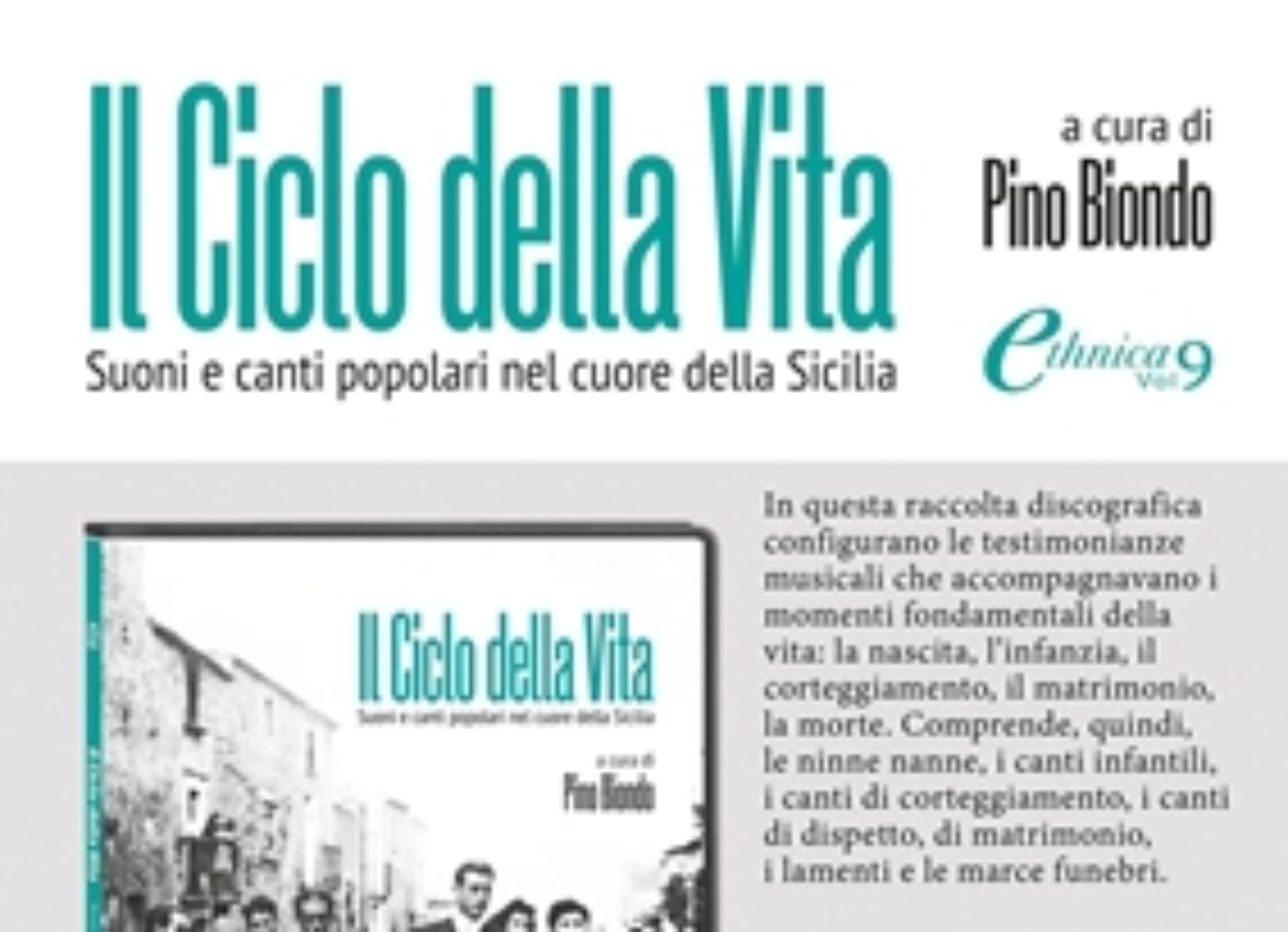 Presentazione de “Il ciclo della vita” di Pino Biondo nella sala conferenze “Mons. Cravotta”