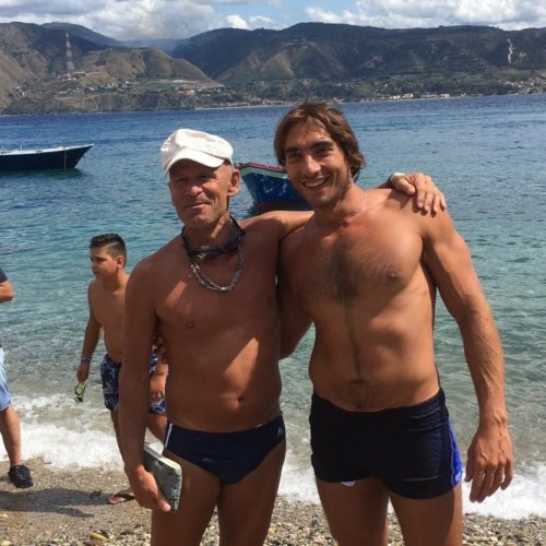 Roberto Puzzo e Filippo Piazza, i primi barresi ad aver attraversato lo stretto a nuoto