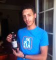 Simone La Quadra con la birra Blance de Simon