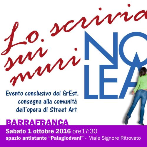 L’opera “Street Art” realizzata da bambini sarà installata all’esterno del Palagiovani