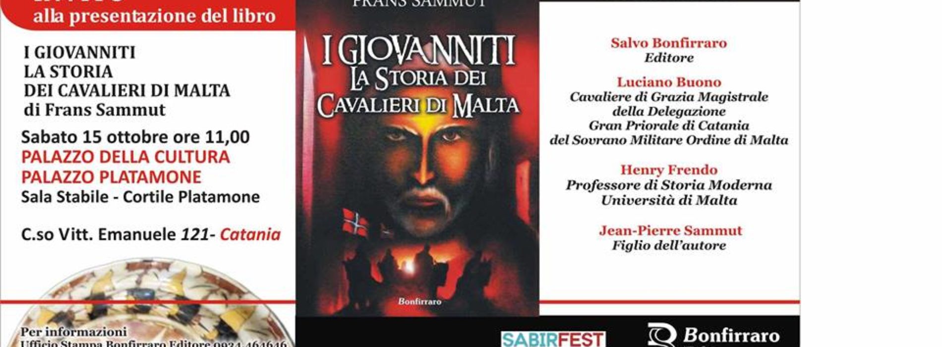 Bonfirraro editore approda a Catania nel segno del Sabir Fest