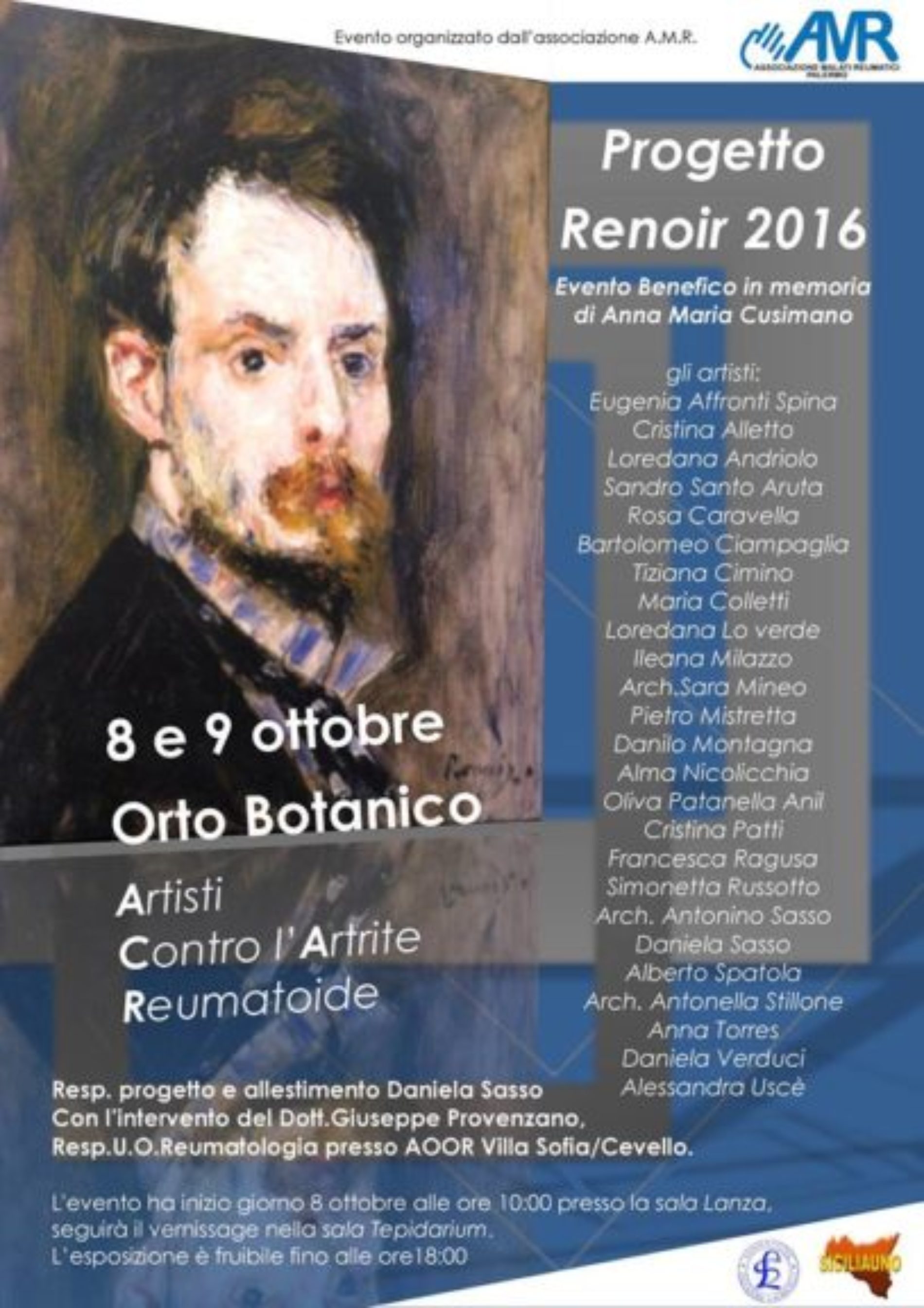 Palermo. Numerosi artisti espongono opere per informare sull’artrite reumatoide