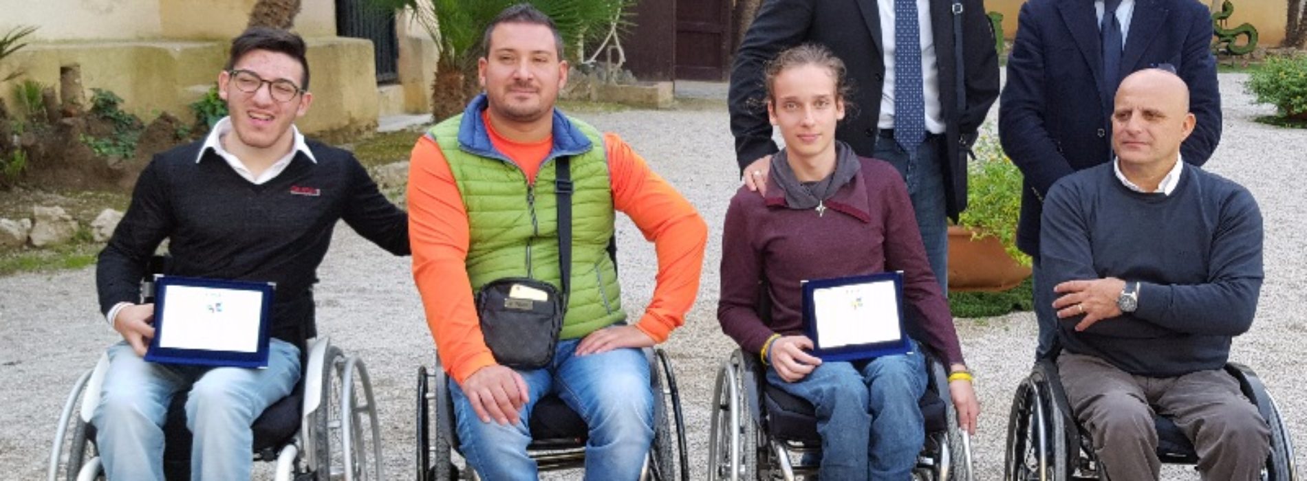 Un barrese e un mirabellese premiati dalla federazione italiana nuoto paralimpico