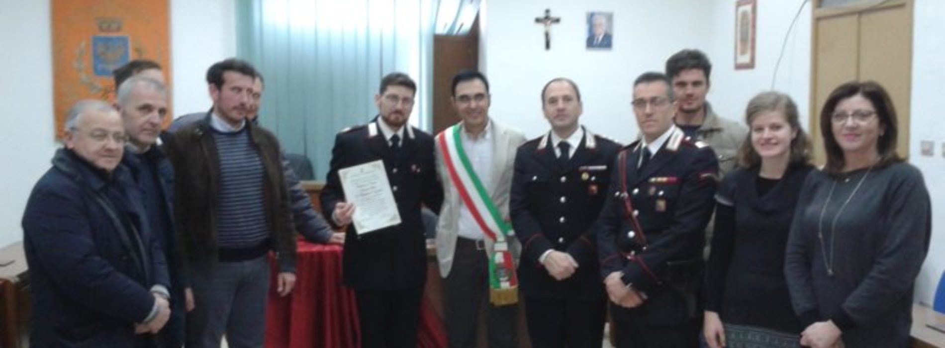 Cittadinanza onoraria conferita al vicebrigadiere dei carabinieri Domenico Mitola