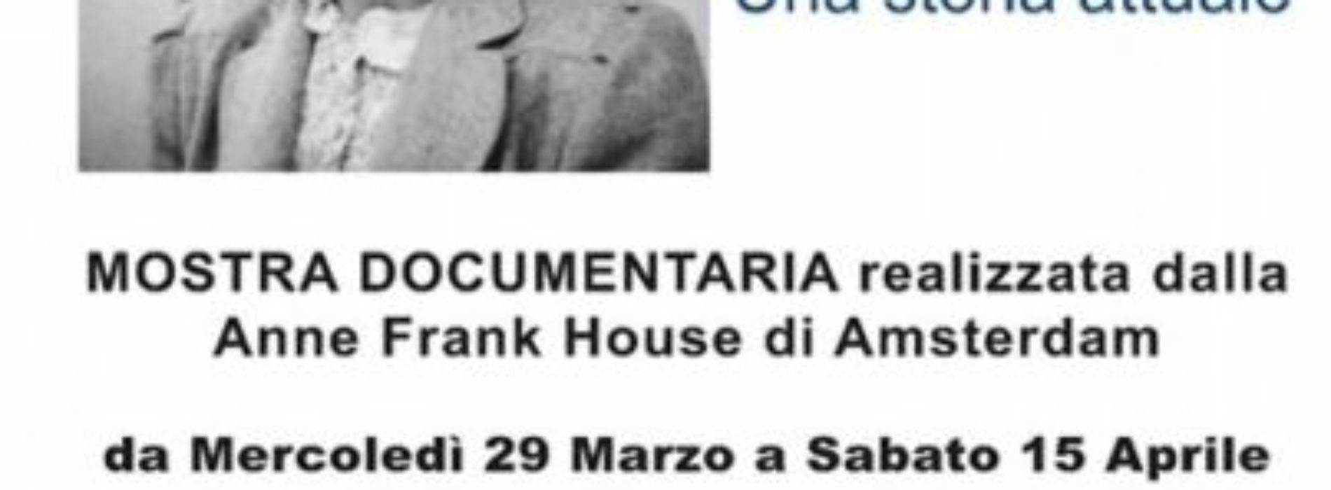 Mostra Anne Frank Una storia attuale- Biblioteca Comunale Piazza Armerina
