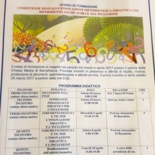 UCIIM sez. di Barrafranca organizza un corso formativo sulle COMPETENZE DIGITALI E INNOVAZIONE METODOLOGICA- DIDATTICA