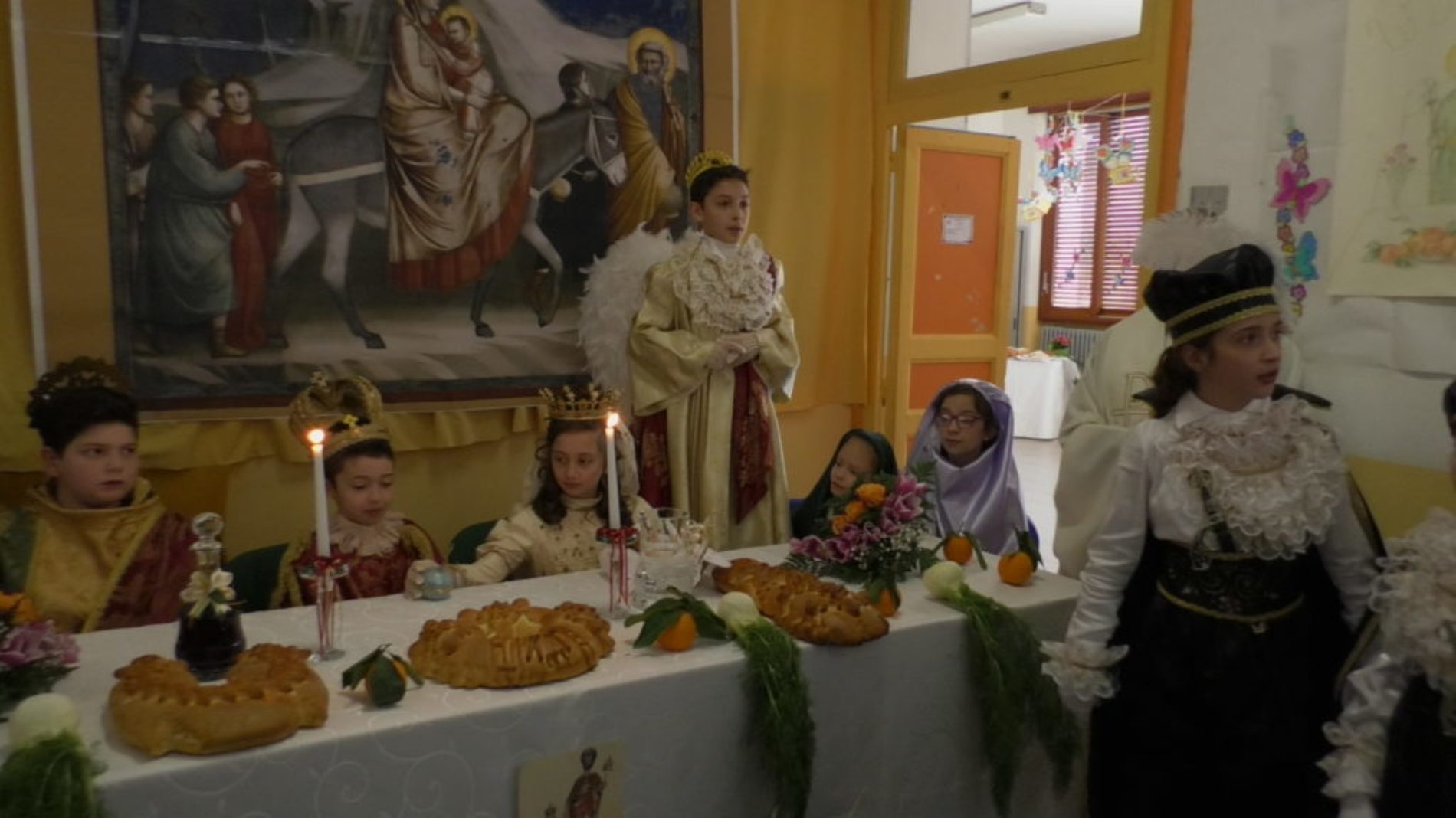 Tradizione e Folclore con “A Tavulata di San Giuseppe” al plesso Europa con la rappresentazione della “Fuga in Egitto”