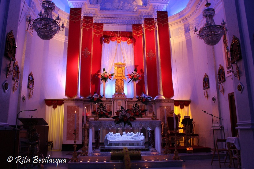 Altare della Reposizione chiesa Madre della Divina Grazia Barrafranca 2017
