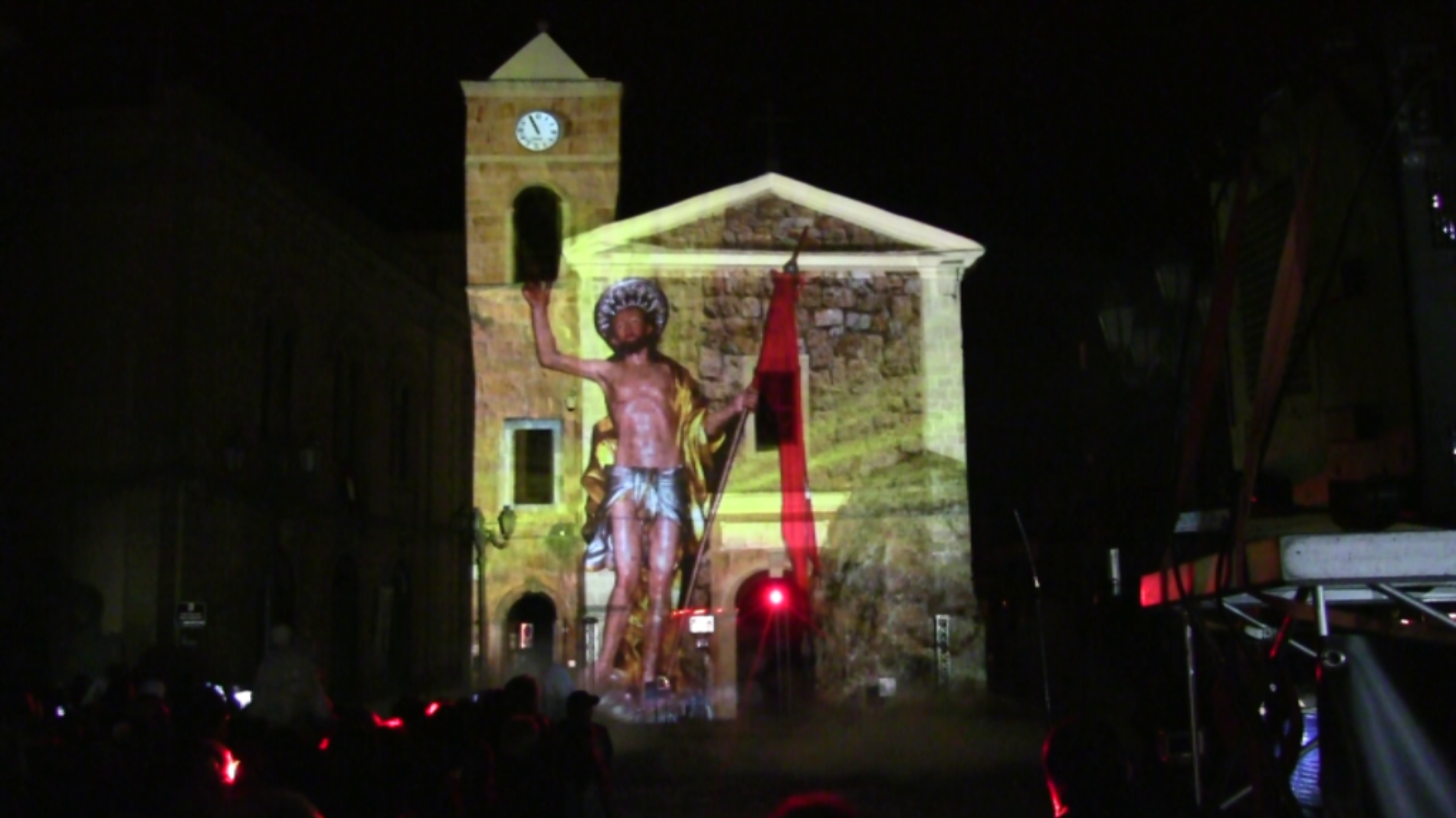 Pietraperzia. Uno spettacolo video mapping 3D proiettato nella facciata della chiesa