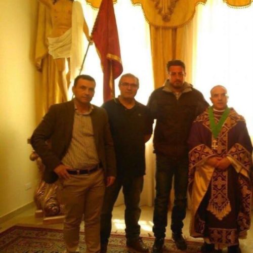 Il vescovo Rosario Gisana e il sindaco Fabio Accardi incontrano una delegazione dei lavoratori ex RMI
