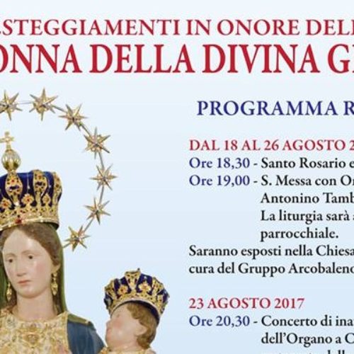 Programma religioso festeggiamenti “Madonna della Divina Grazia” di Barrafranca