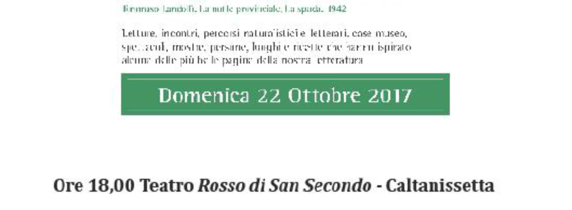 Evento teatrale “Inferno Mediterraneo” di Riccardo Corcione presso il Teatro Rosso di San Secondo – Caltanissetta