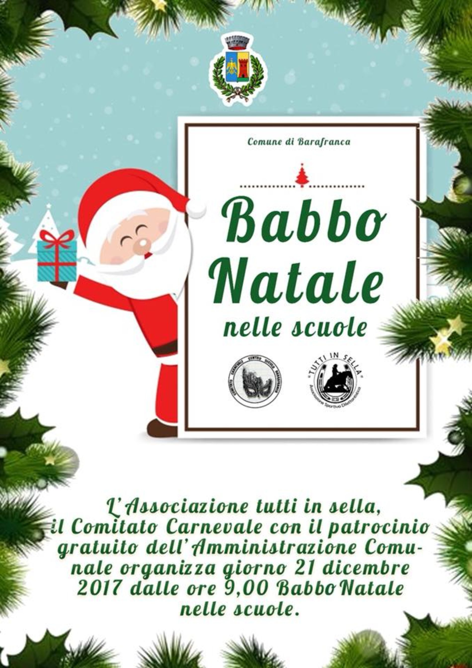 Babbo Natale nelle scuole barresi