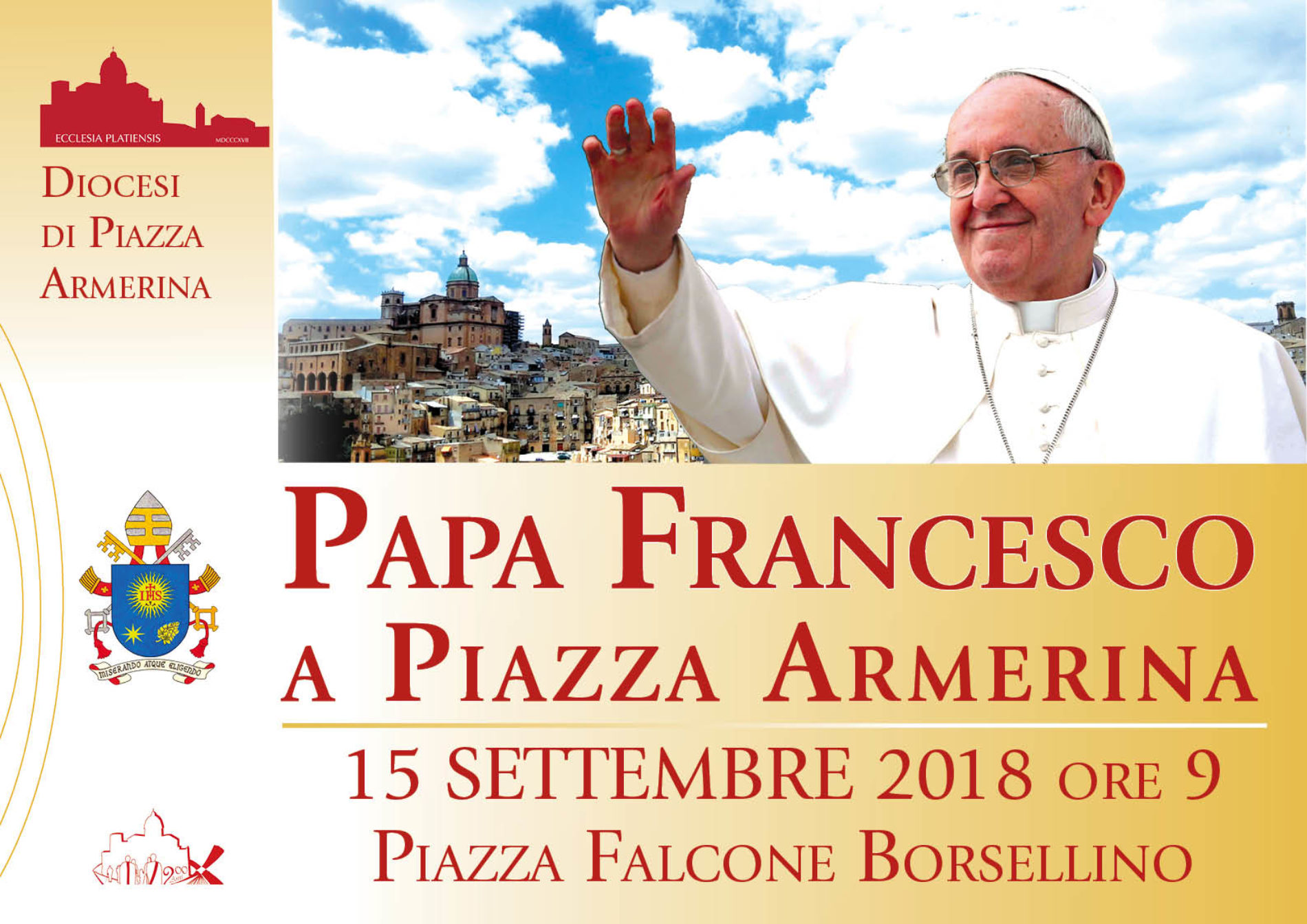 Diocesi Piazza Armerina. “Santo Padre ti attendiamo con gioia”