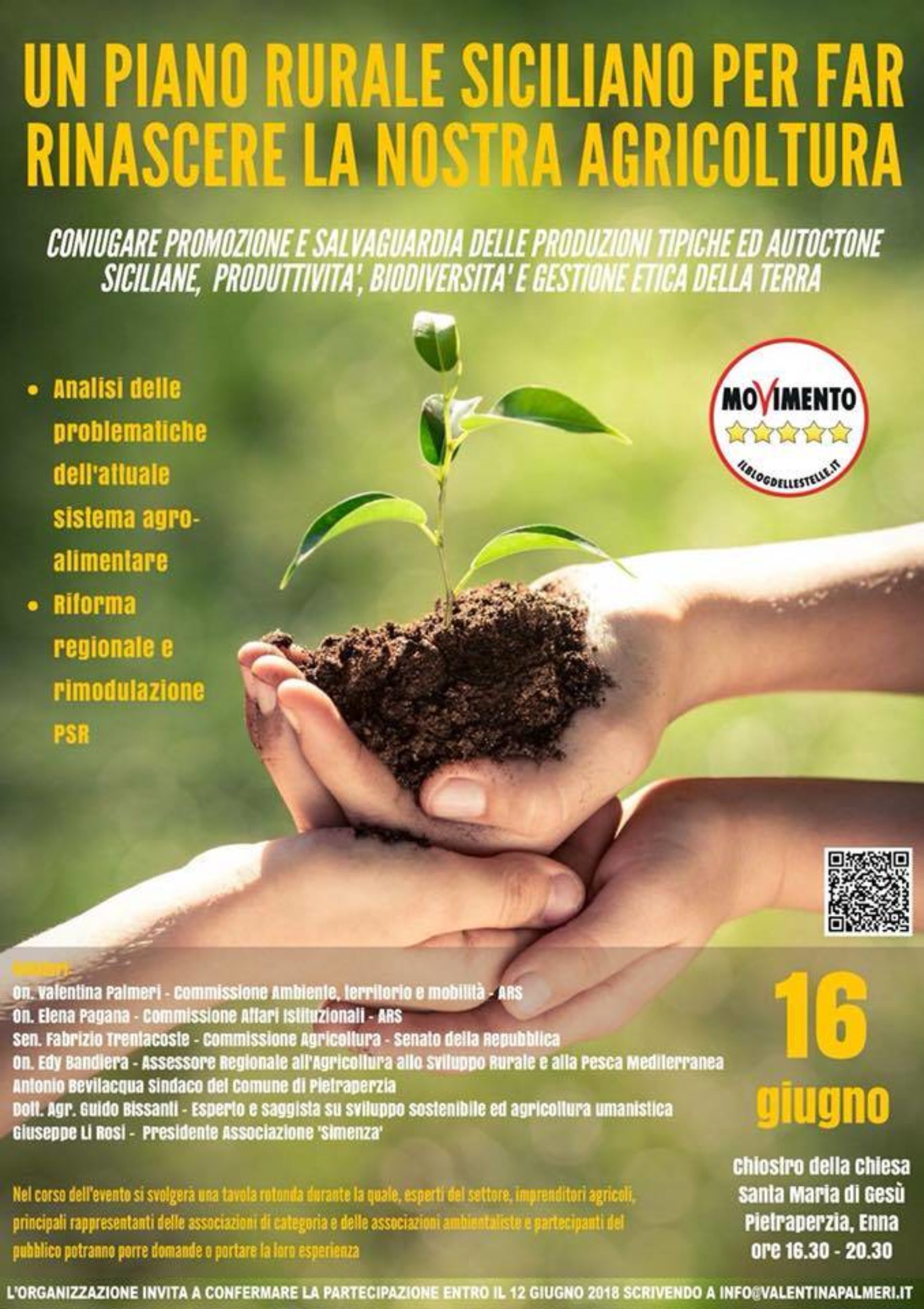 PIETRAPERZIA. Conferenza su agricoltura e PSR
