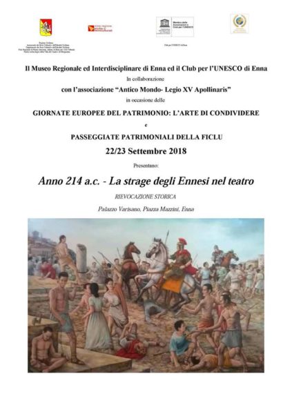 Manifestazione “Anno 214°.c.- La strage degli Ennesi nel teatro”. Enna