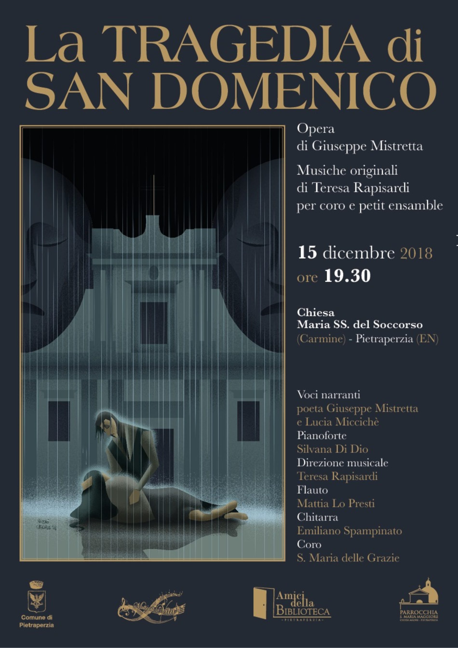 PIETRAPERZIA.  “La tragedia di San Domenico” nella chiesa del Carmine.