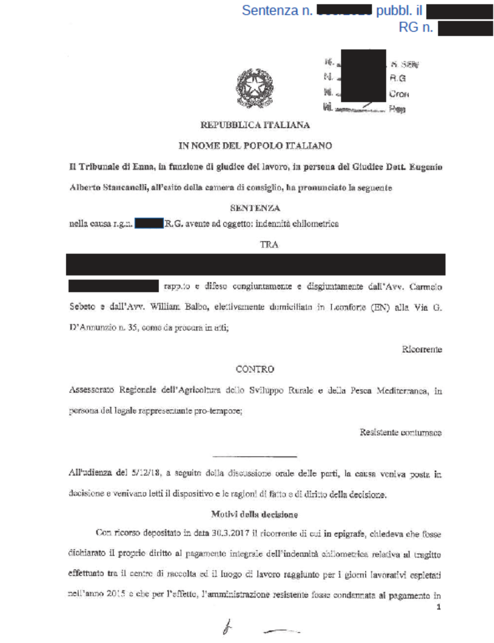 Forestali: rimborso chilometrico ennesima vittoria dell’UGL