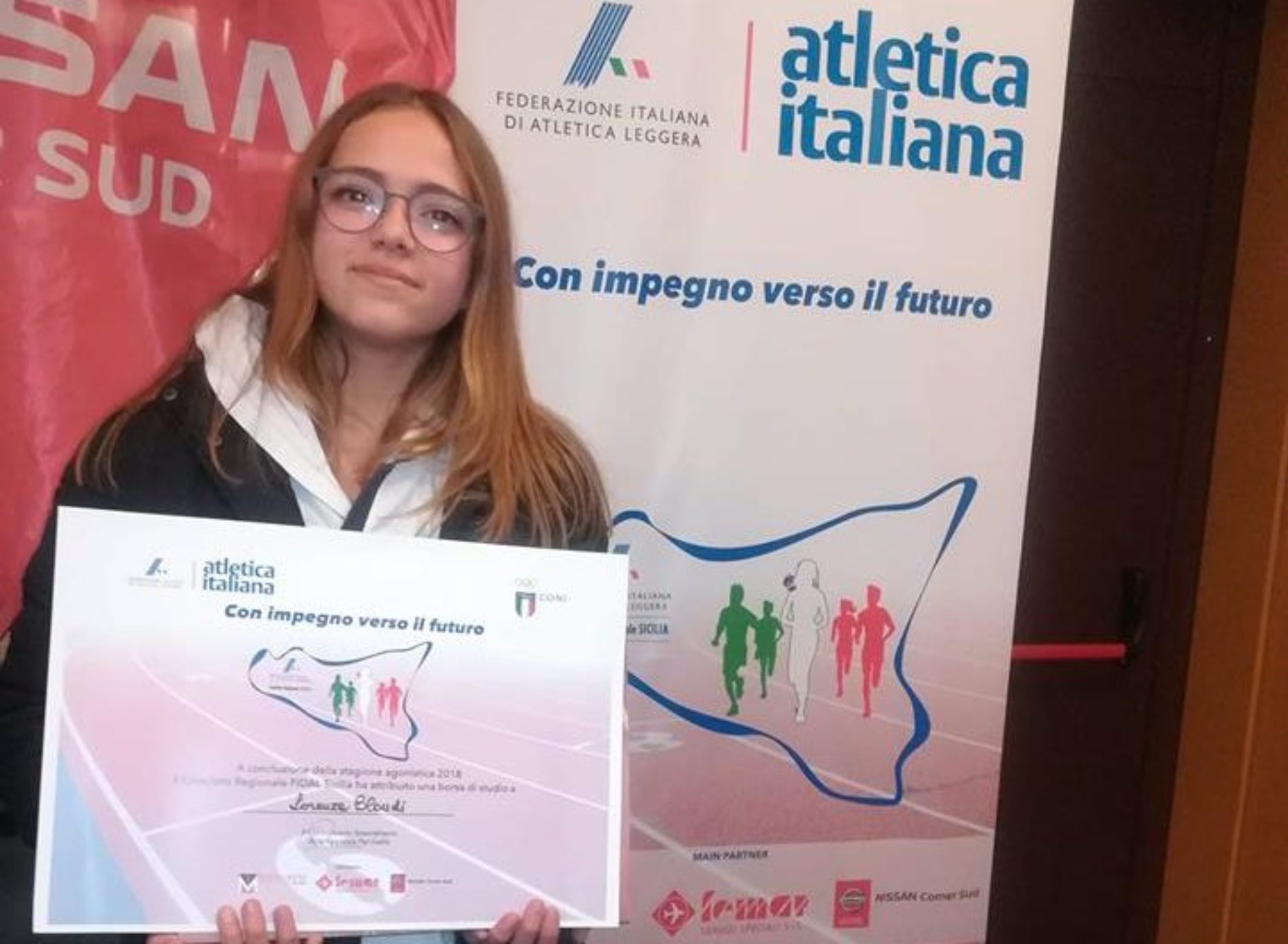 Barrafranca. Atletica, La Fida! premia Lorenza Blandi giovane talento