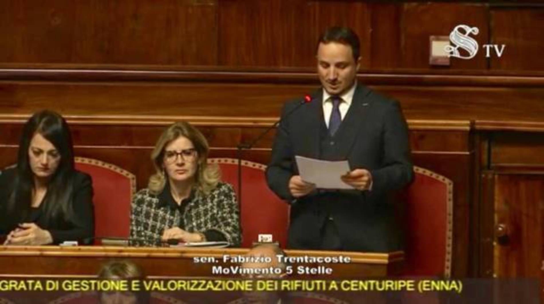 ROMA.  Discarica di Centuripe. Dal Ministero dell’Ambiente arriva nell’aula del Senato la risposta all’interrogazione di Fabrizio Trentacoste