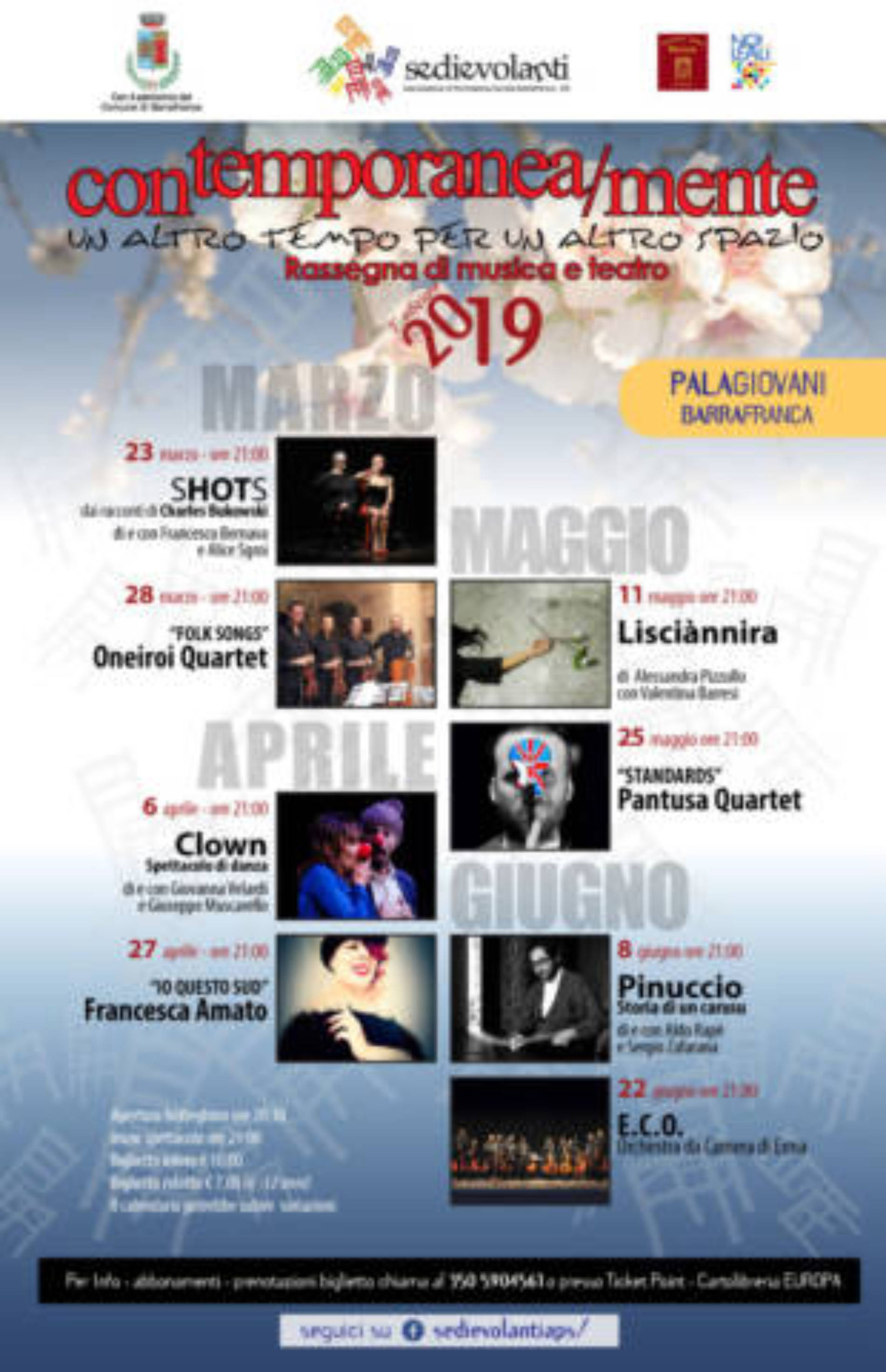 Barrafranca. Una spettacolare programmazione per la rassegna “Contemporanea/mente…” edizione 2019 organizzata dalla APS “sedievolanti”