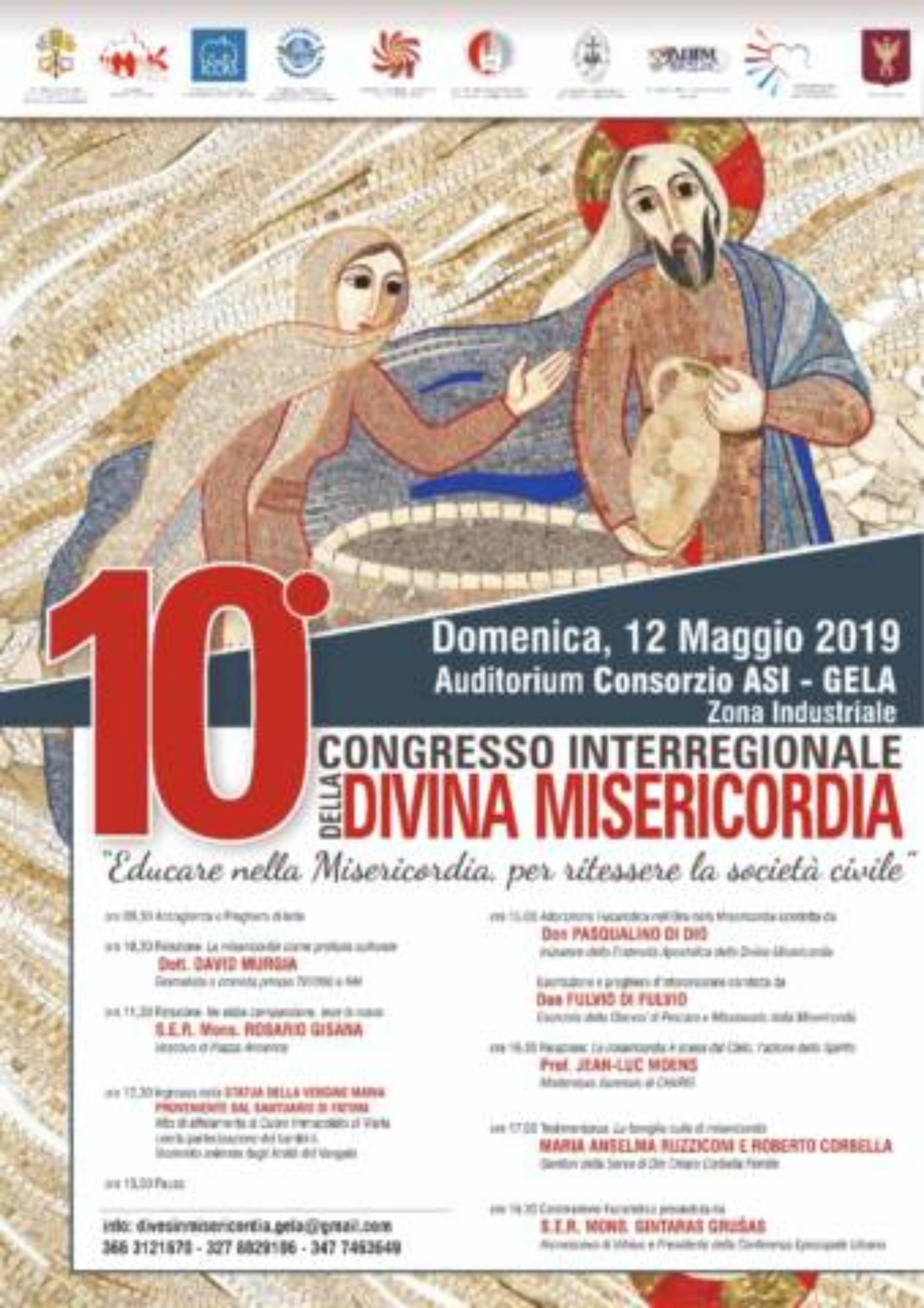 GELA, X CONGRESSO INTERREGIONALE DELLA MISERICORDIA