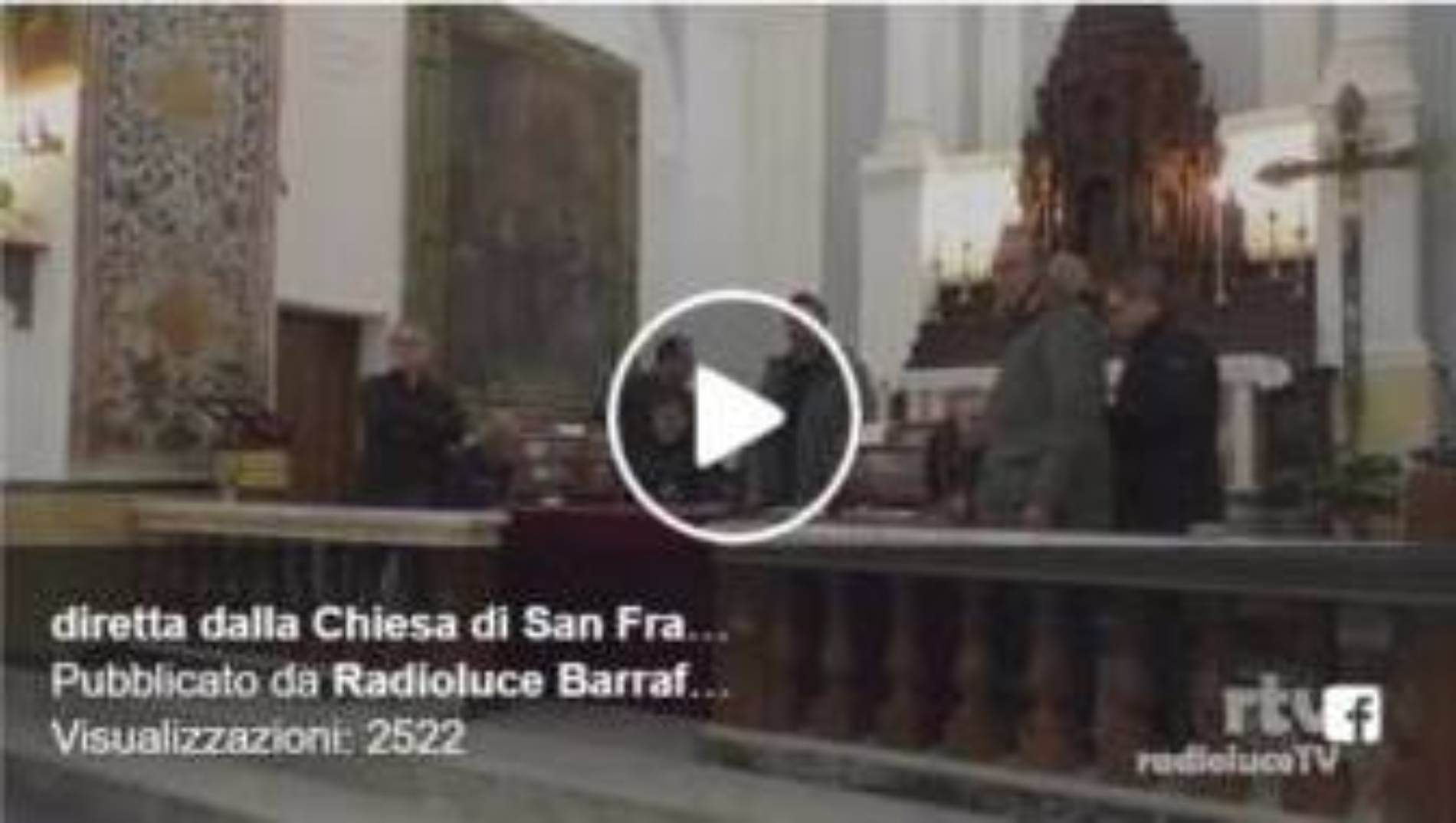 Diretta dalla Chiesa di San Francesco per il sorteggio dei portatori del SS Crocifisso