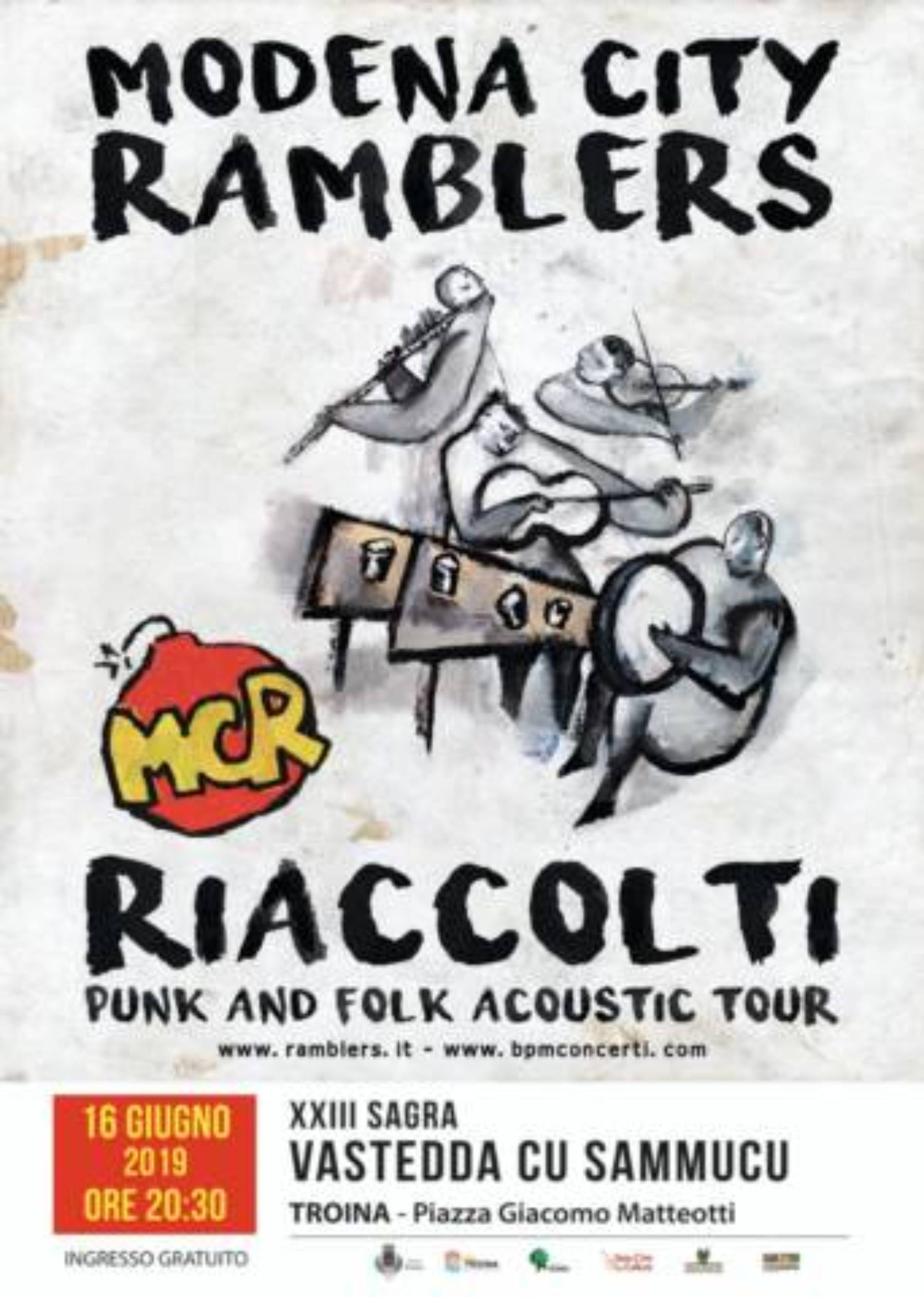 Troina. I “MODENA CITY RAMBLERS” IN CONCERTO IL 16 GIUGNO