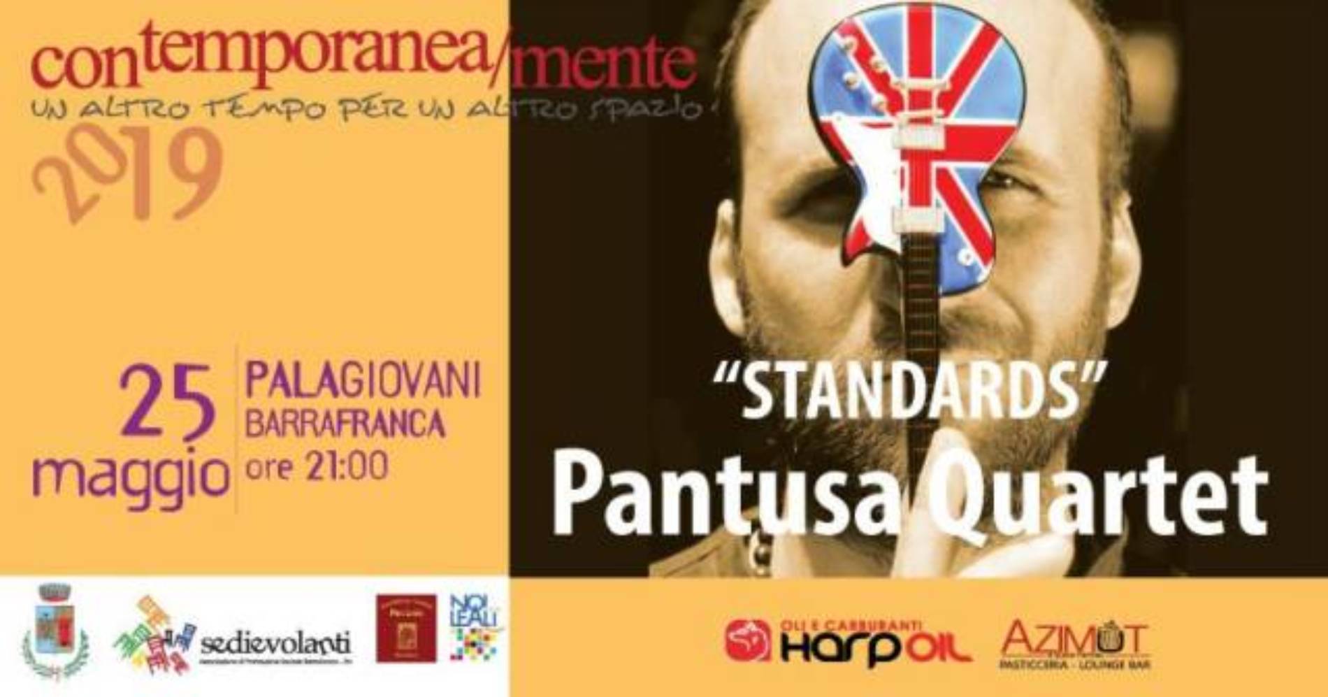 Sabato 25 maggio il Palagiovani di Barrafranca si veste di musica con Francesco Pantusa Quartet