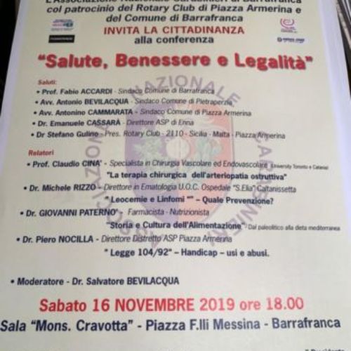BARRAFRANCA. Salute, Benessere e Legalità.