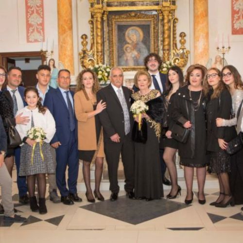 PIETRAPERZIA.  Nozze d’oro per coniugi Salvatore Ippolito e Angela Mastrovito