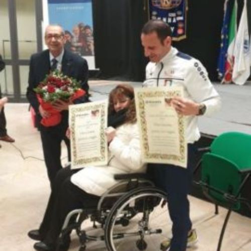 ENNA. Premio della Bontà dal Kiwanis Club di Enna A Vito Massimo Catania e  a Giusy La Loggia.
