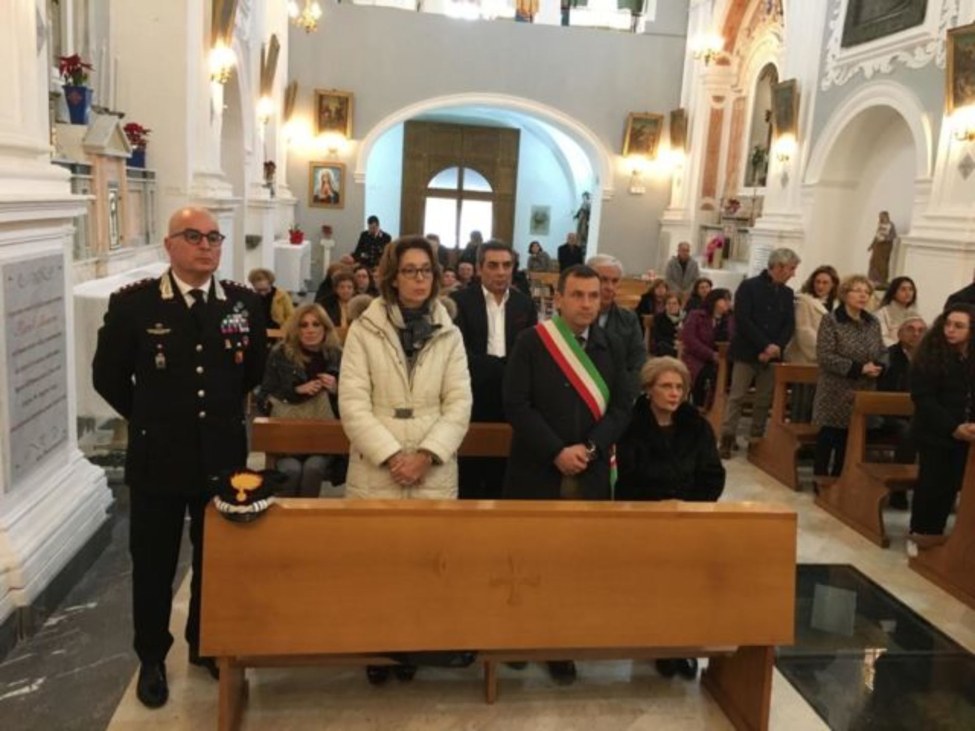 BARRAFRANCA. Celebrata la messa in suffragio dell’appuntato dei carabinieri Michele Fiore.