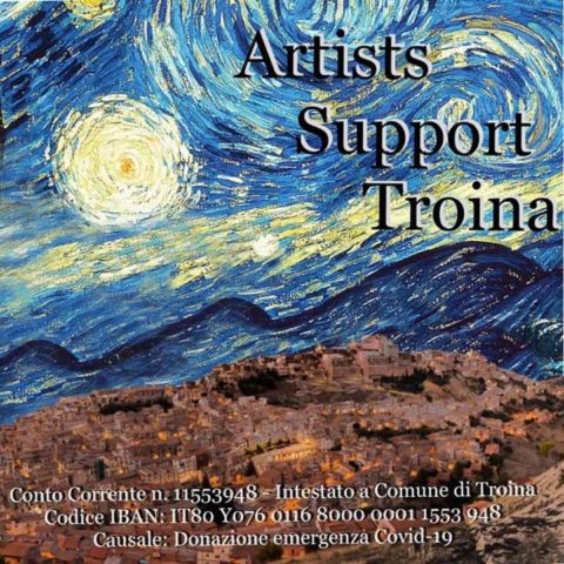 Nasce Artist Support Troina, una campagna di raccolta fondi