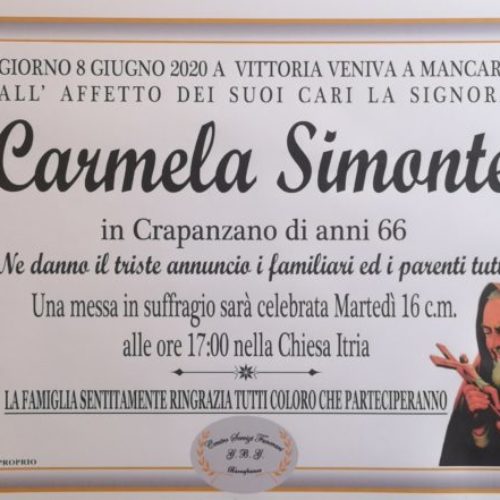Annuncio Centro servizi funerari G.B.G. Carmela Simonti 66